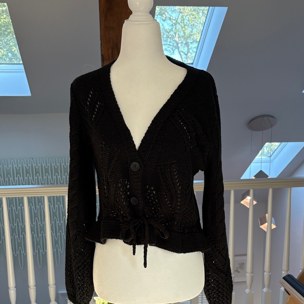 Saltwater LUXE Black Knit Cardigan